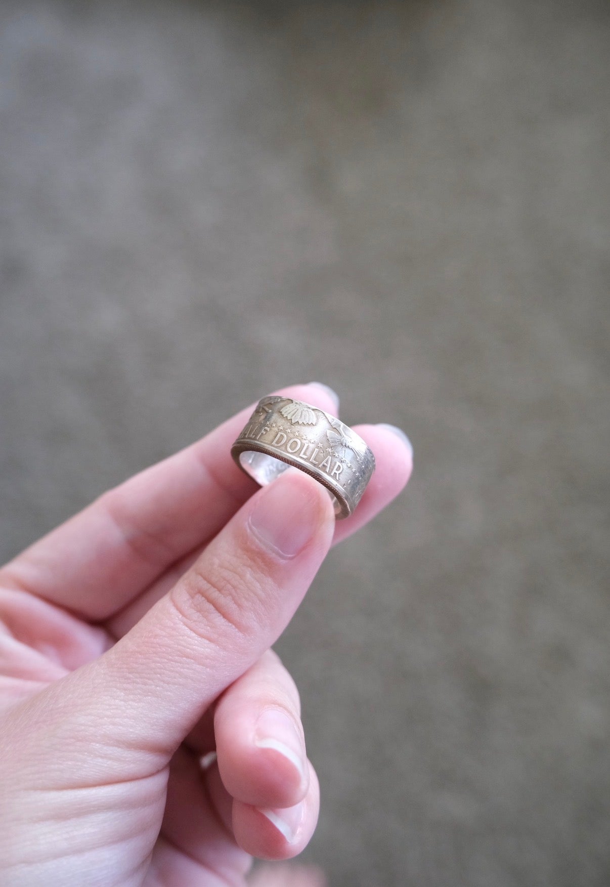 Half Dollar Ring