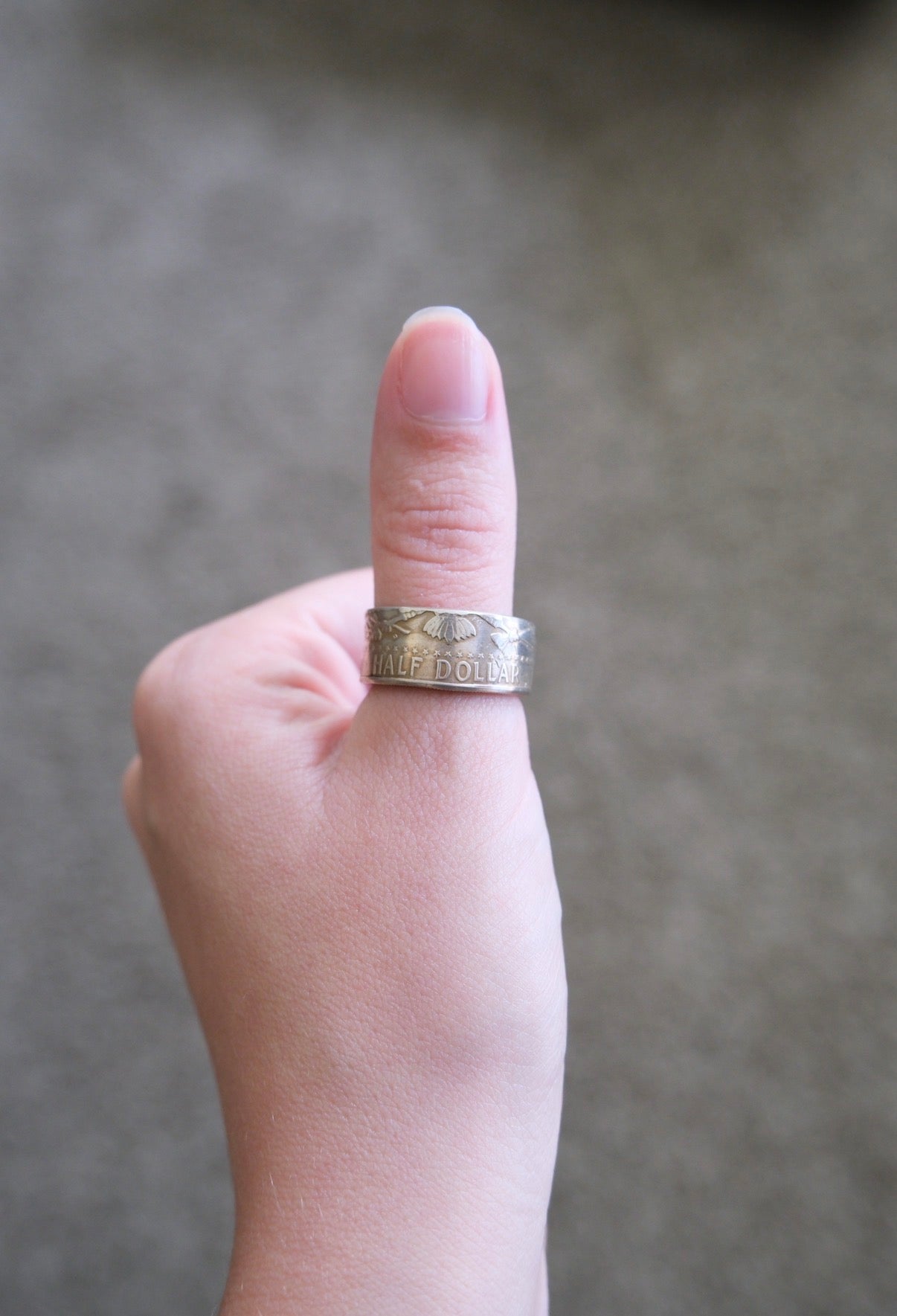 Half Dollar Ring